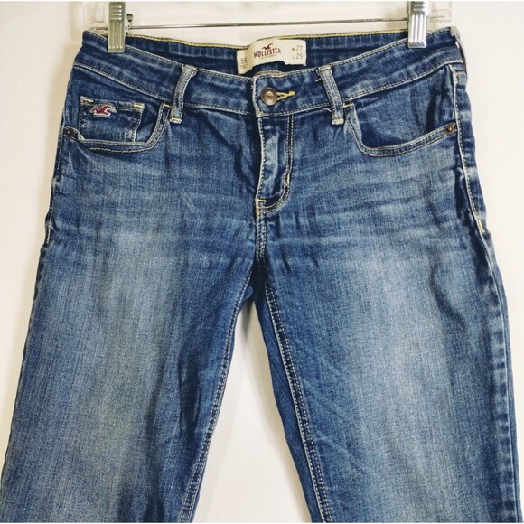 Hollister Jeans Women's 27x29 Cotton Elastistine Skinny Distressed Low Rise - Picture 1 of 9